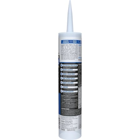 Ge Supreme Silicone Window & Door Sealant Clear 10.1 Oz. Cartridge 2970967