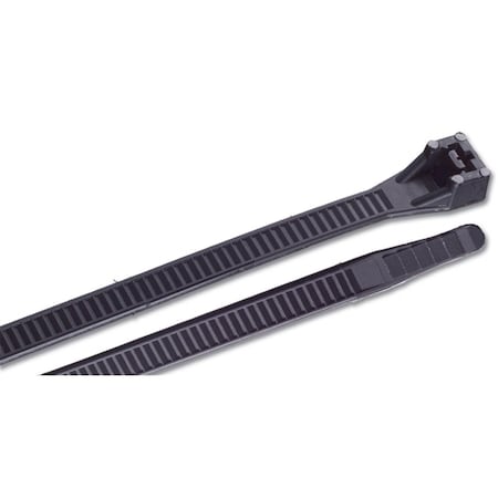 Acoustic Cable Tie, 24 in L, 7 in Max Bundle Dia., Black, Nylon 6/6, 175 lb Strength, 10 PK AC333762