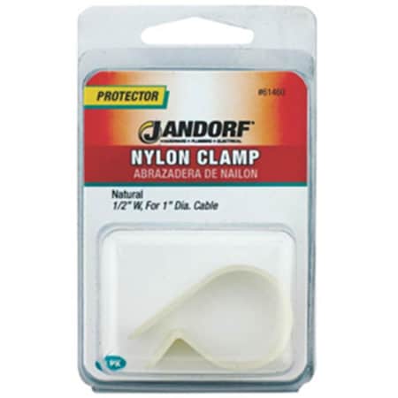 Jandorf Specialty Hardw 61460 Nylon Clamp Natural, 0.5 x 1 3395175