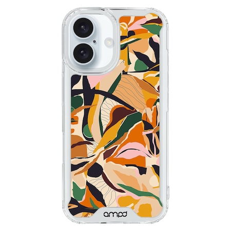 Ampd TPU/ACRYLIC CASES AA-PLSIPH16-HDPRINT-ORNGFLWR