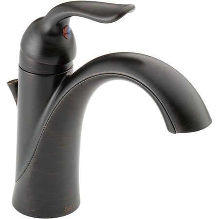 Delta Single Handle Single Hole Lavatory Faucet, Venetian Bronze 1 or 3 Hole 538-RBMPU-DST