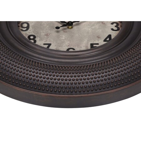 Monarch Specialties Clocks, 20'' Round, Wall Clock, Antique Brown, Transitional I 9045