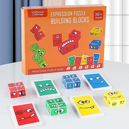 Zunammy Expressional Matching Block Puzzle Cubes FS1137