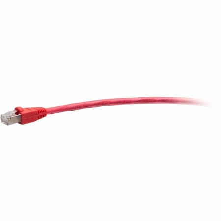 C2G QS 1FT/0.3M RED BOOTED C6 STP CM TAA C2G43750