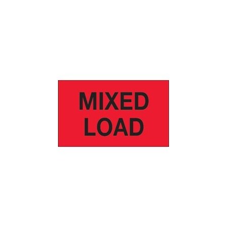 Bubblefast 3 x 5'' - ''Mixed Load'' Fluorescent Red Labels BFDL1110