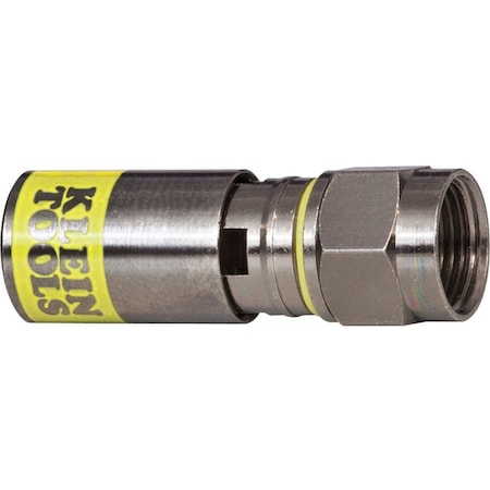 Klein Tools Universal F Compression Connectors RG6/6Q 50-Pack VDV812-612