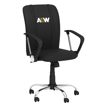 Dreamseat Curve Task Chair with All Elite Wrestling Primary Logo XZOCCURVE-PSAEW0000