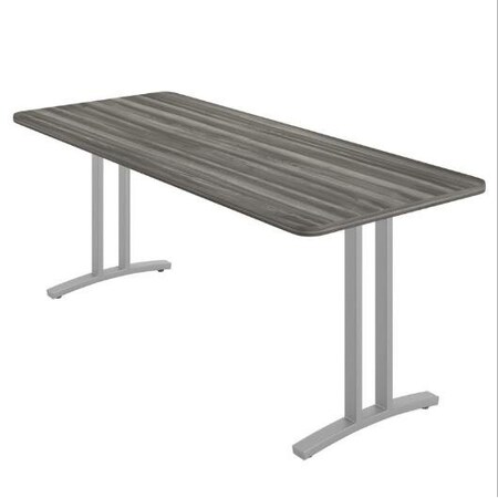 Correll Rectangle Modern Design Executive Table/Desk, 72 in W, Particleboard Top, Driftwood CD3072R-52-14-52