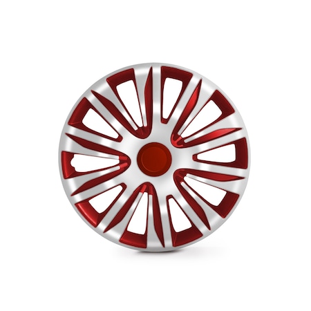 Altertrim 13 in Univ Hubcaps, Snap-On, (White & Red Lacq), 4PK CHB-5083-WR-13