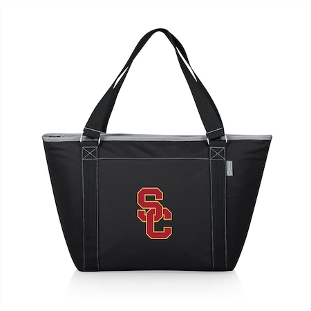 Picnic Time Family Of Brands NCAA USC Trojans Topanga Tote Cooler Bag - Soft Cooler Bag - Picnic Cooler, Black 619-00-175-094-0