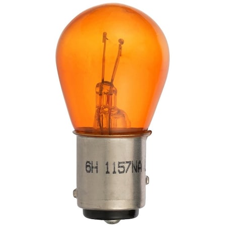 Eiko Peak Automotive Bulb, 12.8 V, Incandescent Lamp, Bayonet, Amber/Red 1157NALL-BPP