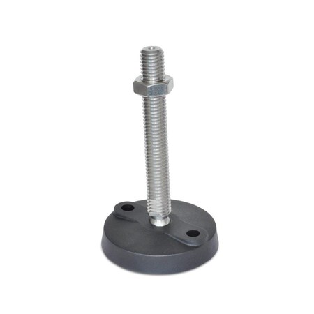 J.W. Winco Male-End Leveling Mount, 7.505 in H 8T4WP8N