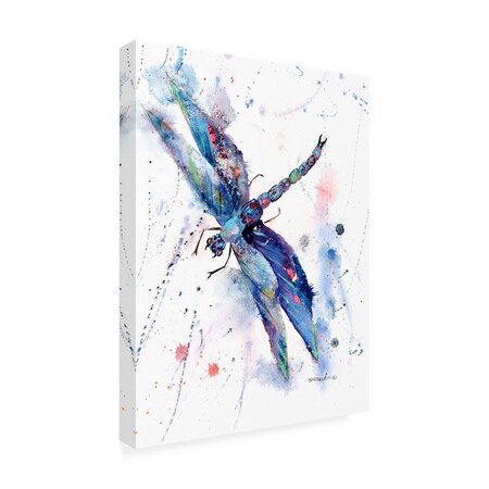 Trademark Fine Art Outdoor Canvas Art - Dave Bartholet 'Dragonfly' Wall Art for Patios, or Gardens GRL01456-OC1824WR