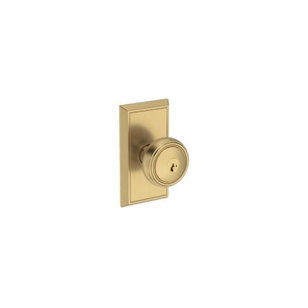 Baldwin Residential Door Knobs Keyed Entry Lifetime Satin Brass ENBREHFR044SMC