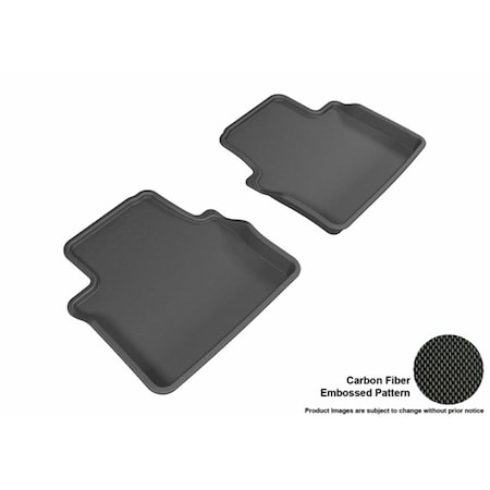 Strike3 3D Maxpider Second Row Custom Fit Kagu Black Floor Mat for 2014-2015 Cadillac CTS Models - Black ST3864348