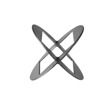 Homeroots 6" Black Cast Iron Tabletop Sculpture 392537