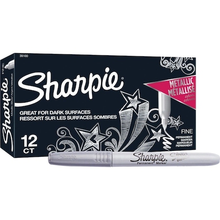 Sharpie Silver Markers, 12 PK 39100