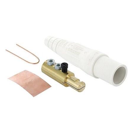 Leviton Single Pole Inline, 400 A, Male, White 16D24-UW