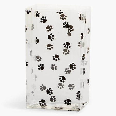 Nashville Wraps Paw Print Cello Bags, 6x3.25x13.5, 100PK C7BPAW