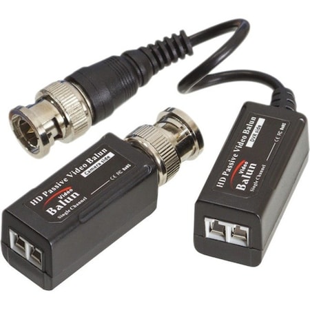 Triplett Video Balun, 5MP, BNC Interface, Black HDB-VSTPT2