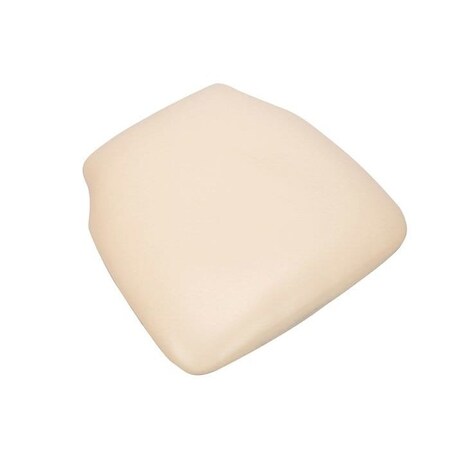 Chivari Ivory 1.75" Thick Vinyl Panel Chiavari Chair Cushion CUSHPANVINIVY-PVC-CONT-AX-T