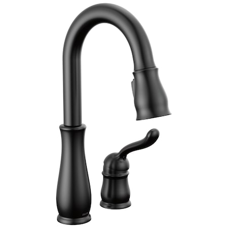 Delta Leland Single Handle Pull-Down Bar / Prep Faucet 9978-BL-DST