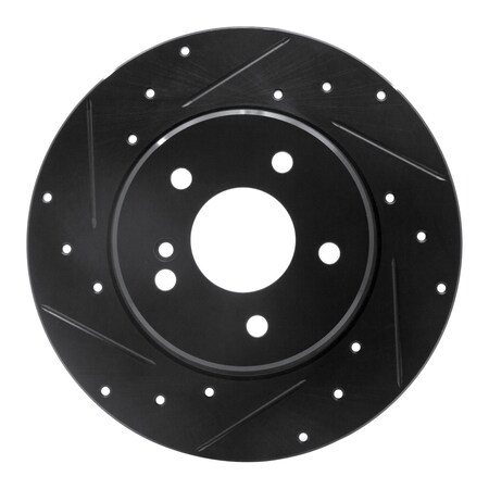 Dynamic Friction Co DFC Brake Rotor - Drilled and Slotted - Black 633-63032L