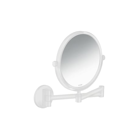 Axor Universal Circular Shaving Mirror in Matte White 42849700