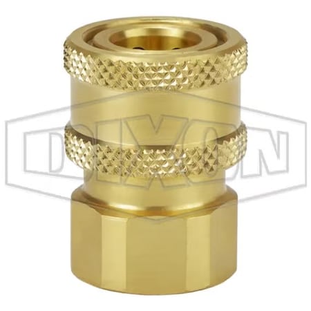Dixon BRASS 1/4 in H-COUPLER, 1/4 in BSPP 2VBF2-B-E