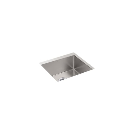 Kohler Undermount Bar Sink, 1 bowl, Undermount, Stainless Steel, 18.3 in W x 20 in L x 33153-NA