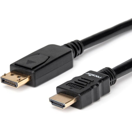 Rocstor Premium DisplayPort to HDMI Converter Cable M/M - 6 ft / 6ft - 4K x 2K - For Monitor,  Y10C127-B1