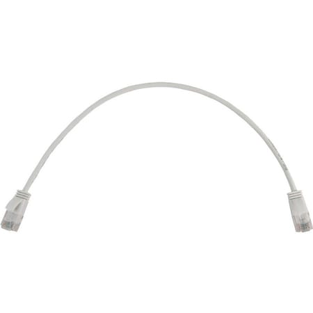 Eaton TRIPP LITE SERIES CAT6A 10G SNAGLESS MOLDED SLIM UTP ETHERNET CABLE (RJ45 N261-S01-WH