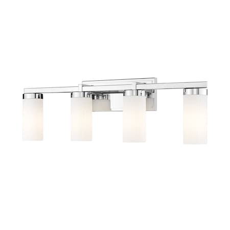 Z-Lite Danica 4-Light Vanity, 29.5 in W, Chrome 3044-4V-CH