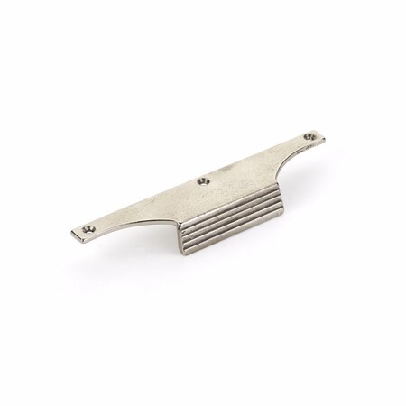 Schaub 8in Overall and 3-1/2in Center to Center Stradella Cabinet Pull Polished White Bronze Finish 691-PWB