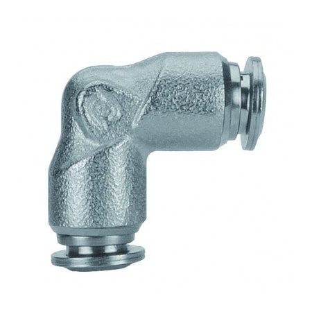 Usa Industrials Push to Connect Tube Fitting, Nickel Plated Brass w/ Metal Release Ring, Union Elbow, 4mm Tube OD ZUSA-TF-PTC-NPBR-689