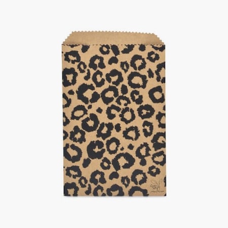 Nashville Wraps Leopard Kraft Paper Merchandise Bags, 6.25x9.25, 100PK MB1LPM