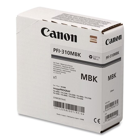 Canon Lucia Ink (PFI-310), Matte Black 2358C001