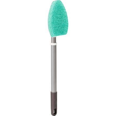 Scotch-Brite Bath Scrubber, 24" L Handle, Blue, Plastic MMM549X4