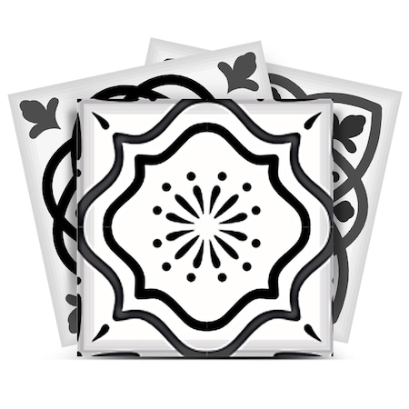 Homeroots 12" X 12" Shades of Grey Mosaic Peel and Stick Removable Tiles 556420