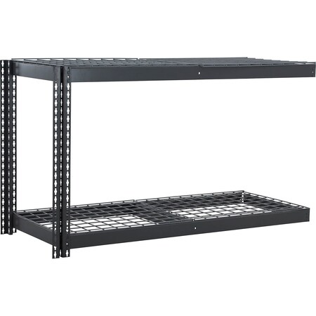 Global Industrial 2 Shelf, Heavy Duty Boltless Shelving, Add On, 72"Wx30"Dx36"H, Wire Deck B3164693