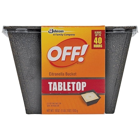 Off Citronella Bucket, White, Pleasant, 18 oz Bucket 70801