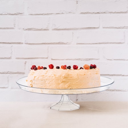 Smarty Had A Party 11.6" Clear Medium Round Plastic Cake Stands (12 Cake Stands), 12PK CS115C-CASE