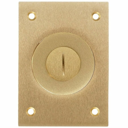 Hubbell Wiring Device-Kellems Box Cover, Floor Box Type, 1 Gang, Brass S2425