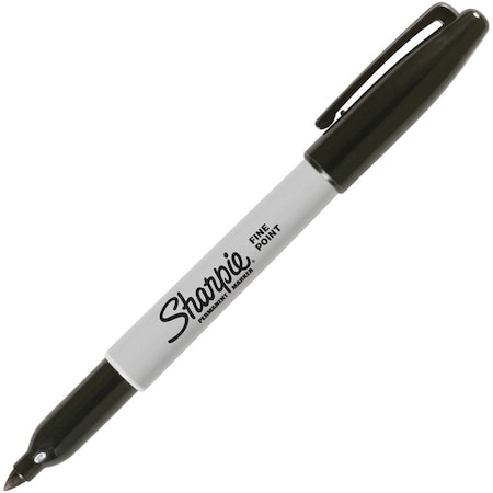 Sharpie Fine Point Marker, Black, PK12 PK12 SAN30001