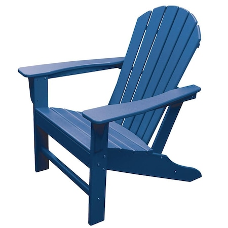 Newtechwood Atlantic Classic Curveback Royal Blue Plastic Outdoor Patio Adirondack Chair P018-898