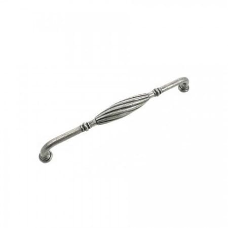 Perfectpatio 8 in. Distressed Pewter French Twist Cabinet Pull PE688621