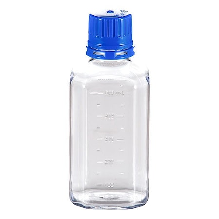 Zoro Select Media Bottle, PETG, 176.7 mm H, PK72 BGC0500S