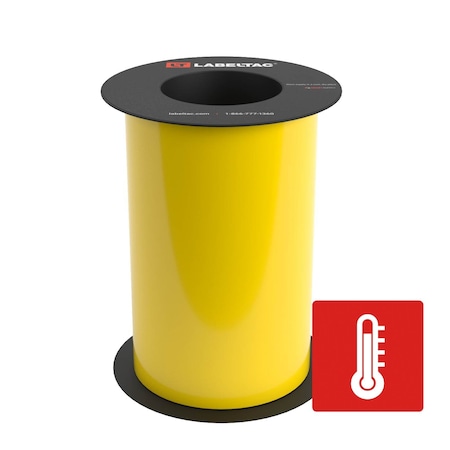 Labeltac High Temperature Supply 8in x 75ft LT9, Yellow LT801HT-C
