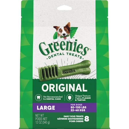 Greenies Large Dog Original Flavor Dental Dog Treat, 8PK 101440