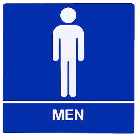 Trans Atlantic Co. Men ADA Sign with Blue Coloring GH-S441-BLUE